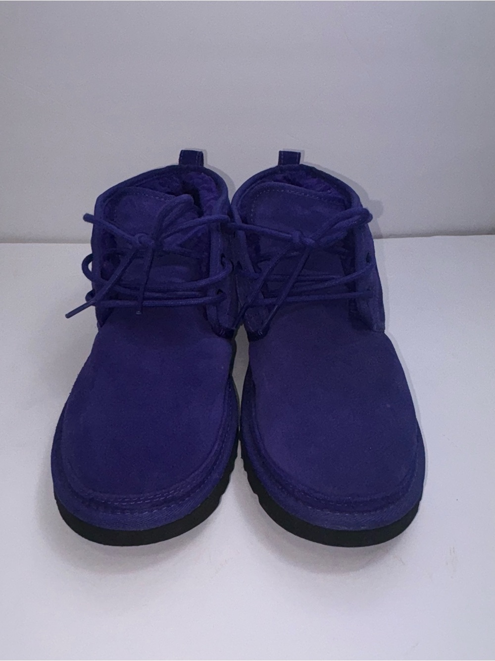 UGG Men's Purple Suede Moccasin-Style Boots